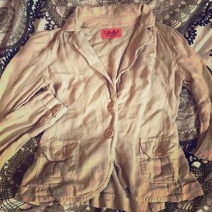 Juicy Couture Linen blazer size 0